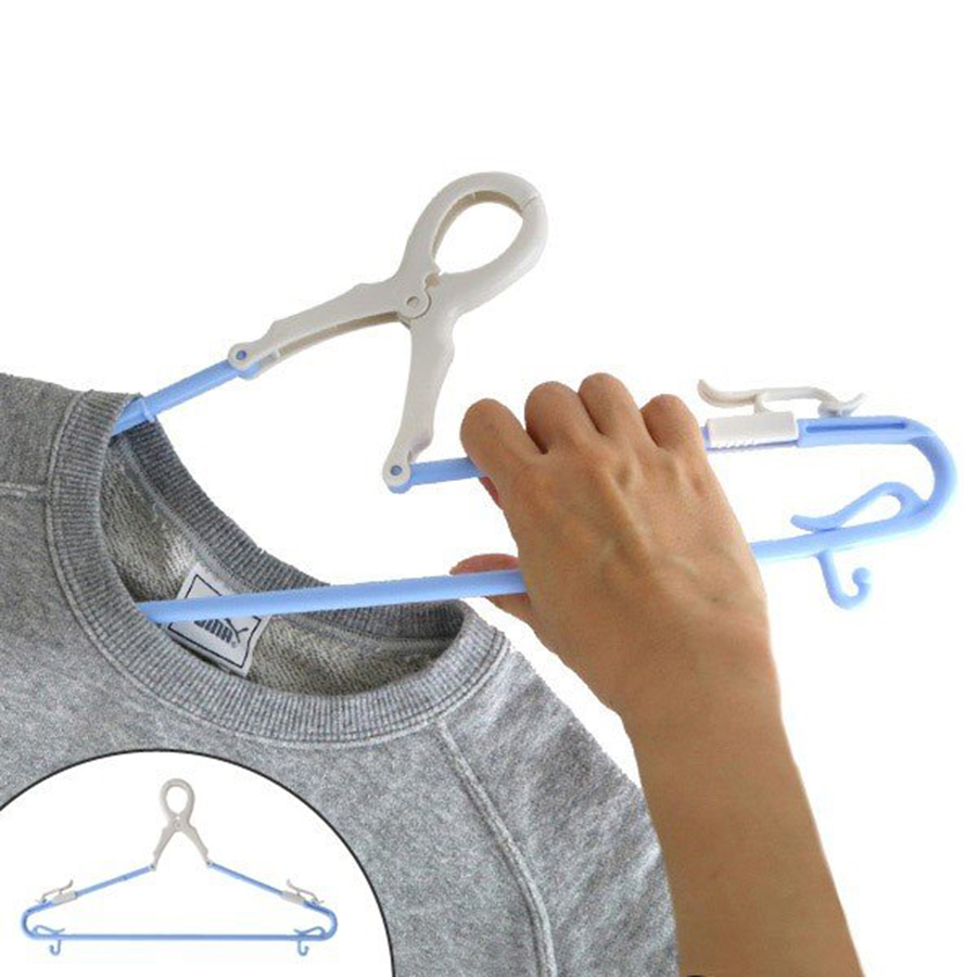 Móc treo quần áo vai trượt có kẹp, đầu kẹp