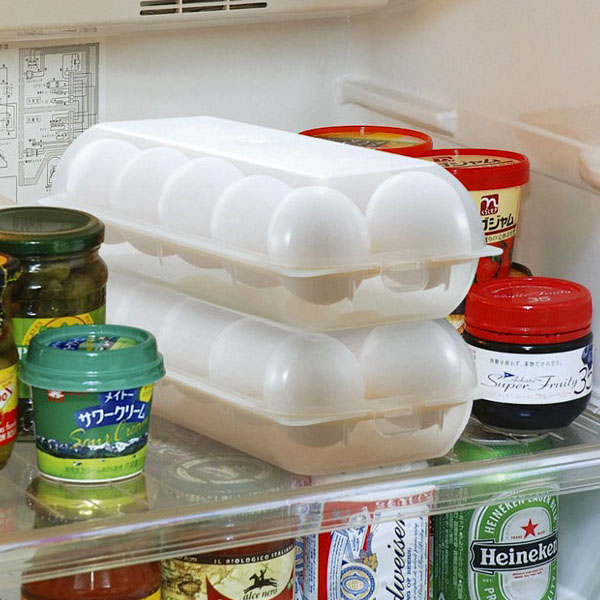 Khay đựng trứng 10 ngăn có nắp đậy Sanada nội địa Nhật Bản