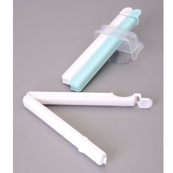 Set 3 kẹp miệng túi cỡ L kèm giá đựng Inomata nội địa Nhật Bản