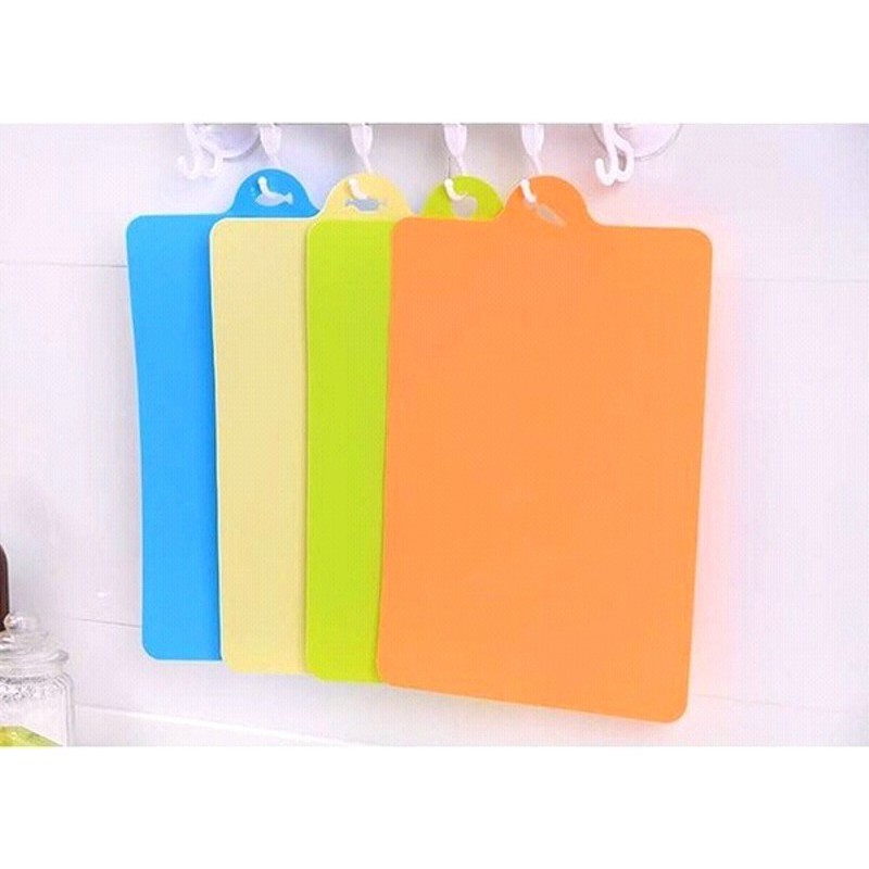 Thớt nhựa dẻo Inomata màu xanh dương nội địa Nhật Bản
