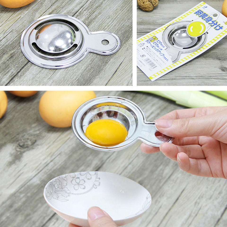 Dụng cụ tách lòng đỏ trứng inox nakaya - Hàng nội địa Nhật Bản