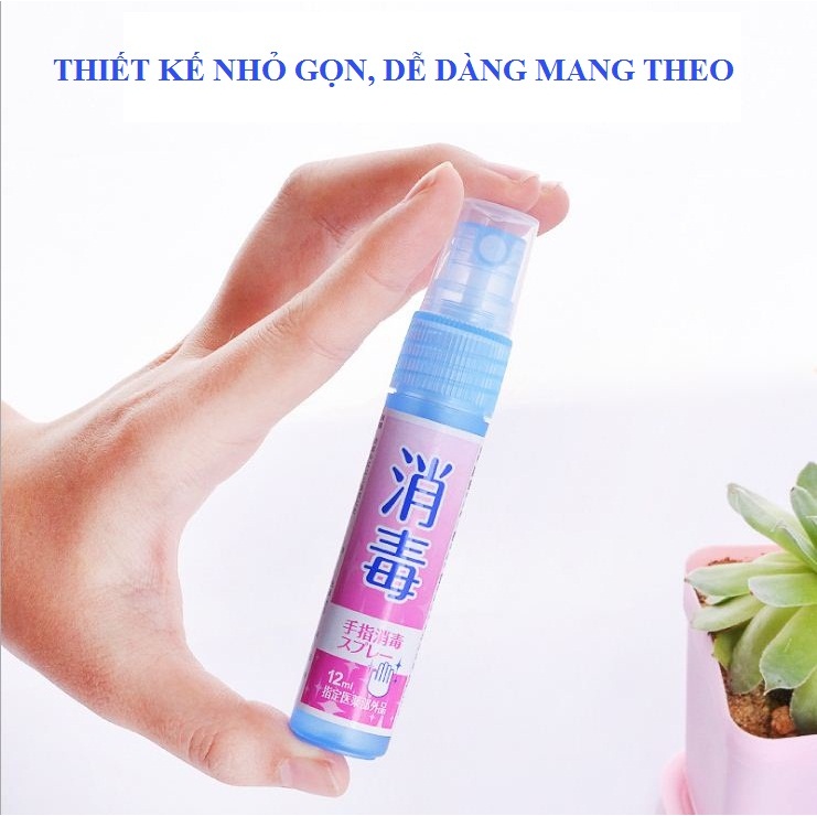 Chai xịt rửa tay bỏ túi mini