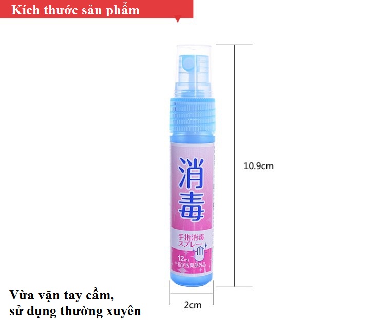 Chai xịt rửa tay bỏ túi mini