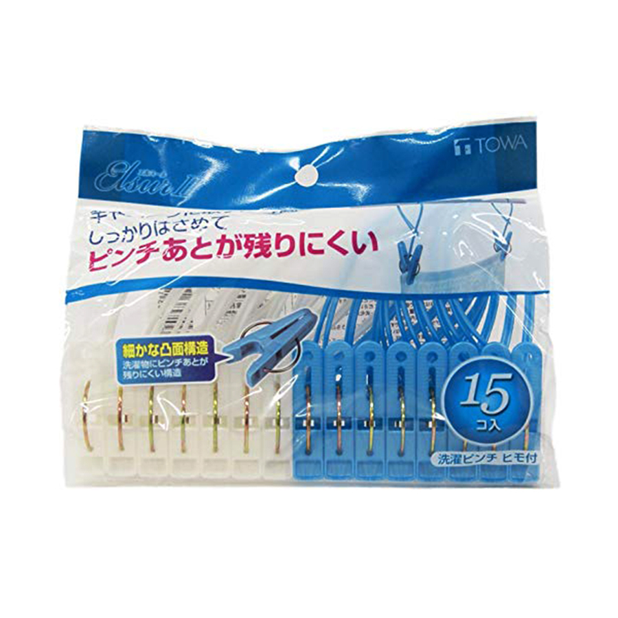 Set 15 kẹp quần áo có dây