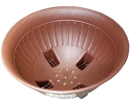 Chậu hoa có chân đế màu nâu 28cm