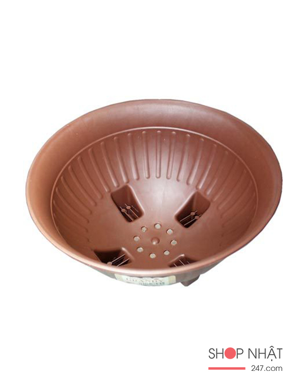 Chậu hoa có chân đế màu nâu 28cm