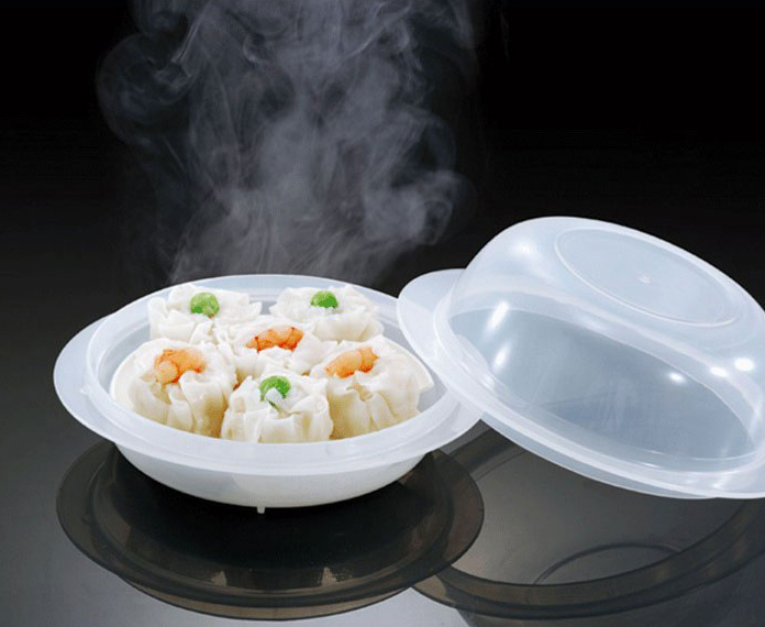 Hộp đựng hấp thực phẩm trong lò vi sóng có nắp đậy