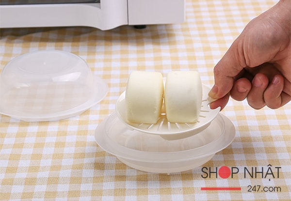 Hộp đựng hấp thực phẩm trong lò vi sóng có nắp đậy