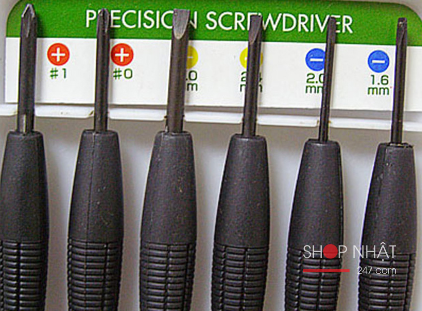 Bộ 6 tô vít bằng thép không rỉ Seria