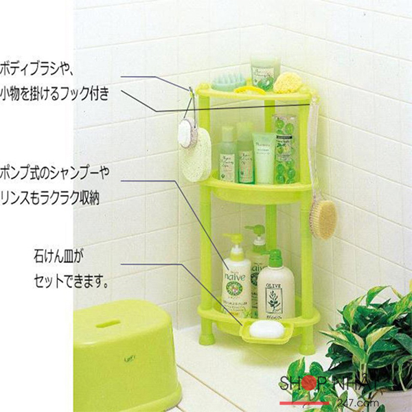 Giá góc đựng đồ phòng tắm 3 tầng Inomata