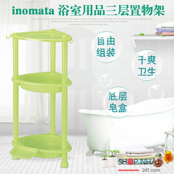 Giá góc đựng đồ phòng tắm 3 tầng Inomata