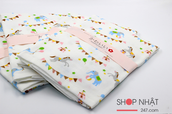 Khăn tắm Nissen mẫu rạp xiếc (size to)