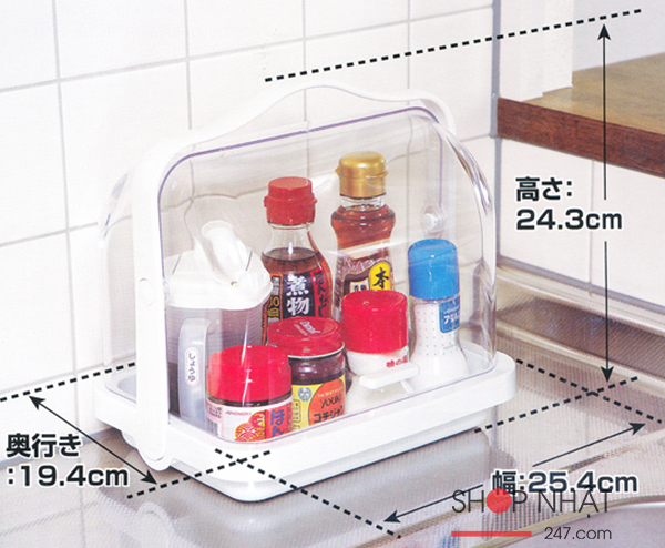 Hộp bảo quản lọ đựng gia vị, nước tương Inomata