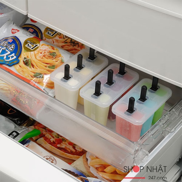 Khuôn làm kem 3 chiếc nhựa trong Inomata nội địa Nhật Bản