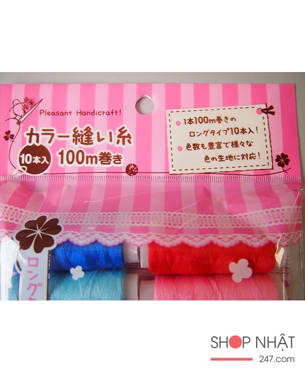 Set 10 cuộn chỉ màu sắc (mẫu 2)