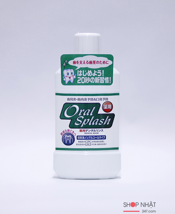 Nước súc miệng OralSplash 500ml không có chứa cồn