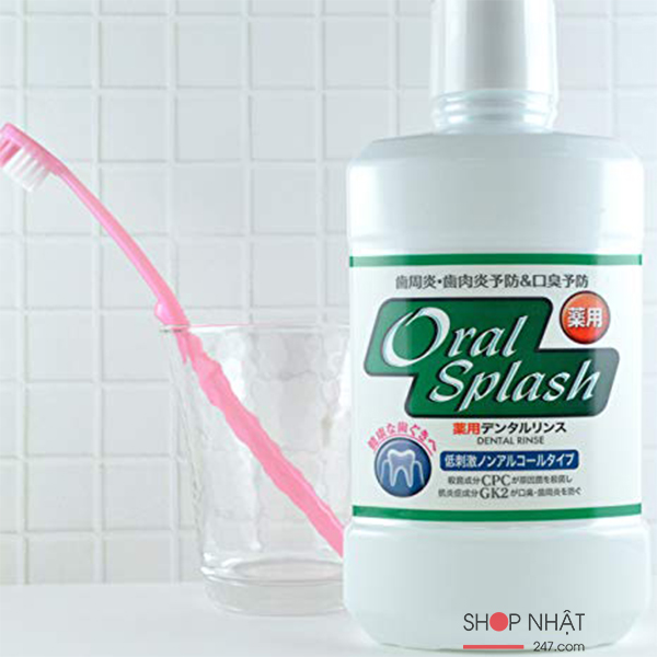 Nước súc miệng OralSplash 500ml không có chứa cồn
