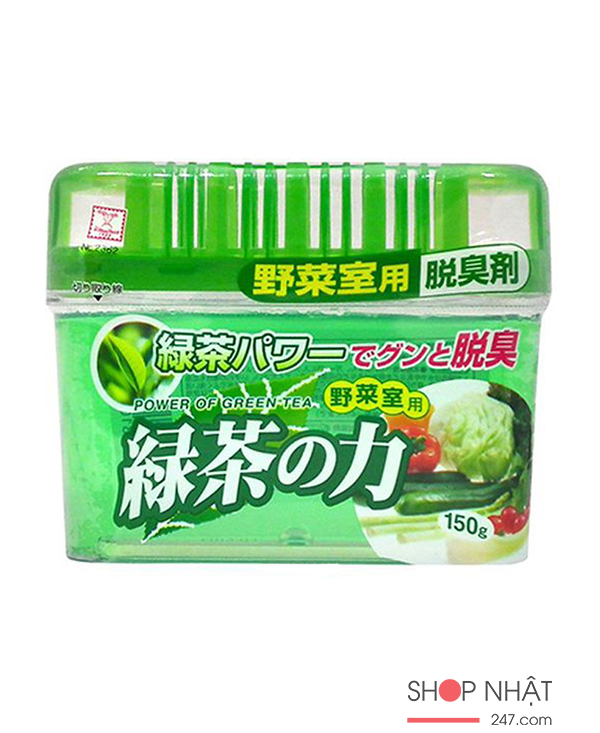 Hộp khử mùi ngăn tủ bếp hương trà xanh Kokubo 150g nội địa Nật Bản