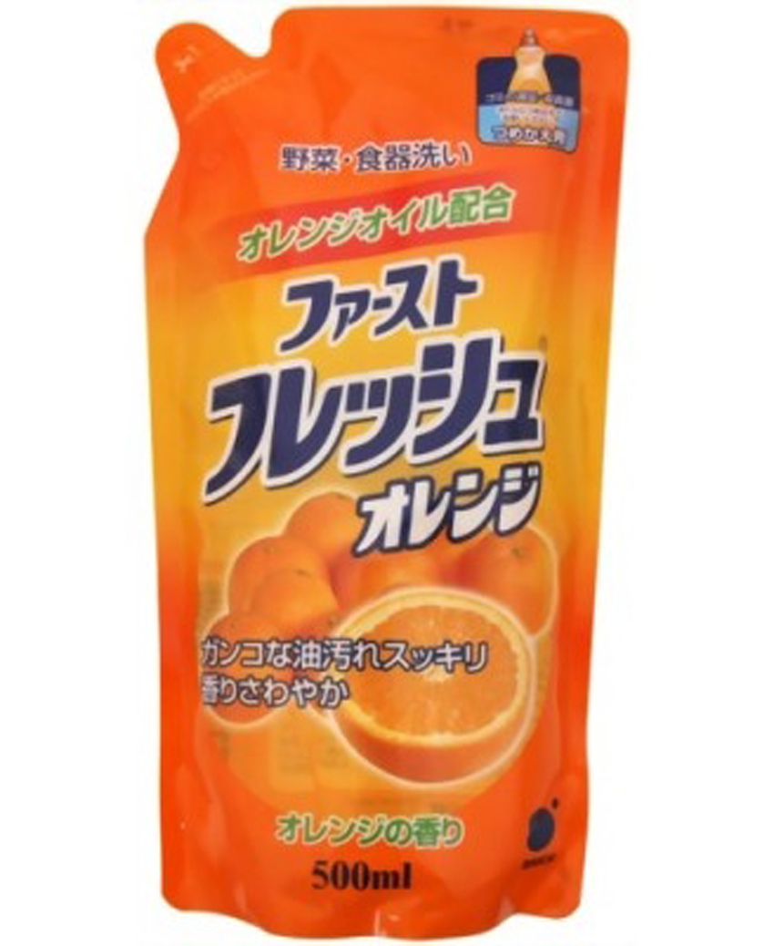 Nước rửa chén hương cam loại túi 500 ml Rocket