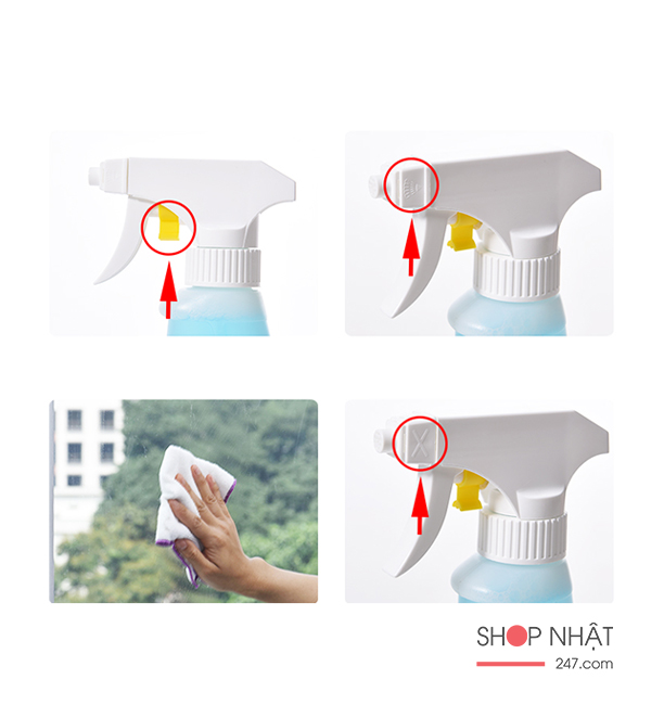 Chai xịt vệ sinh kính 300ml Rocket nội địa Nhật Bản