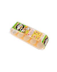 Khay đựng trứng 10 ngăn có nắp đậy Sanada nội địa Nhật Bản