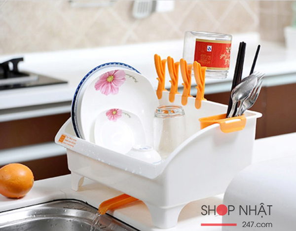 Giá úp bát đĩa thoát nước mọi hướng nội địa Nhật Bản