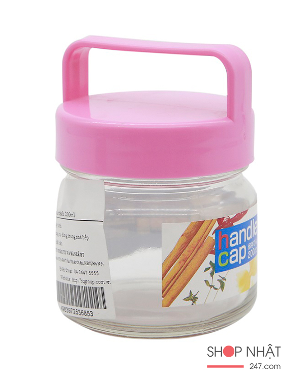 Lọ thủy tinh có quai xách 200ml