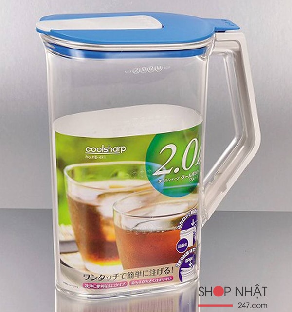 Bình nước giữ lạnh 1,8L màu vàng xanh lá