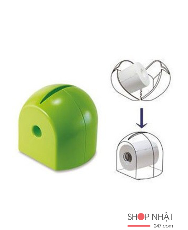 Hộp đựng giấy cuộn Iseto màu xanh