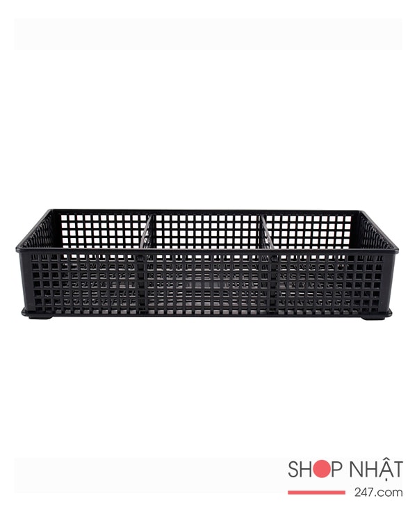 Khay đựng vật dụng chia ngăn dạng lưới màu đen