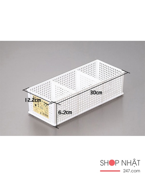 Khay đựng vật dụng chia ngăn dạng lưới màu trắng