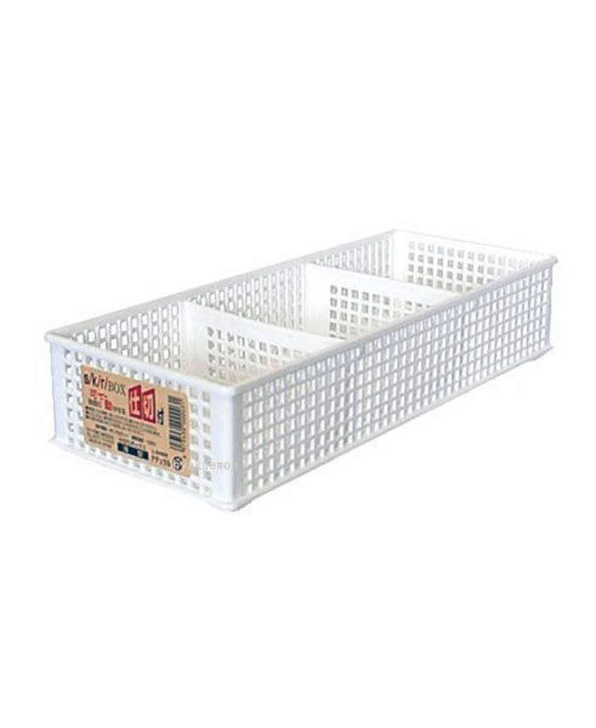 Khay đựng vật dụng chia ngăn dạng lưới màu trắng
