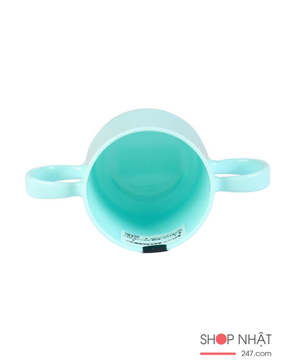 Cốc uống nước tay cầm màu xanh (không nắp)