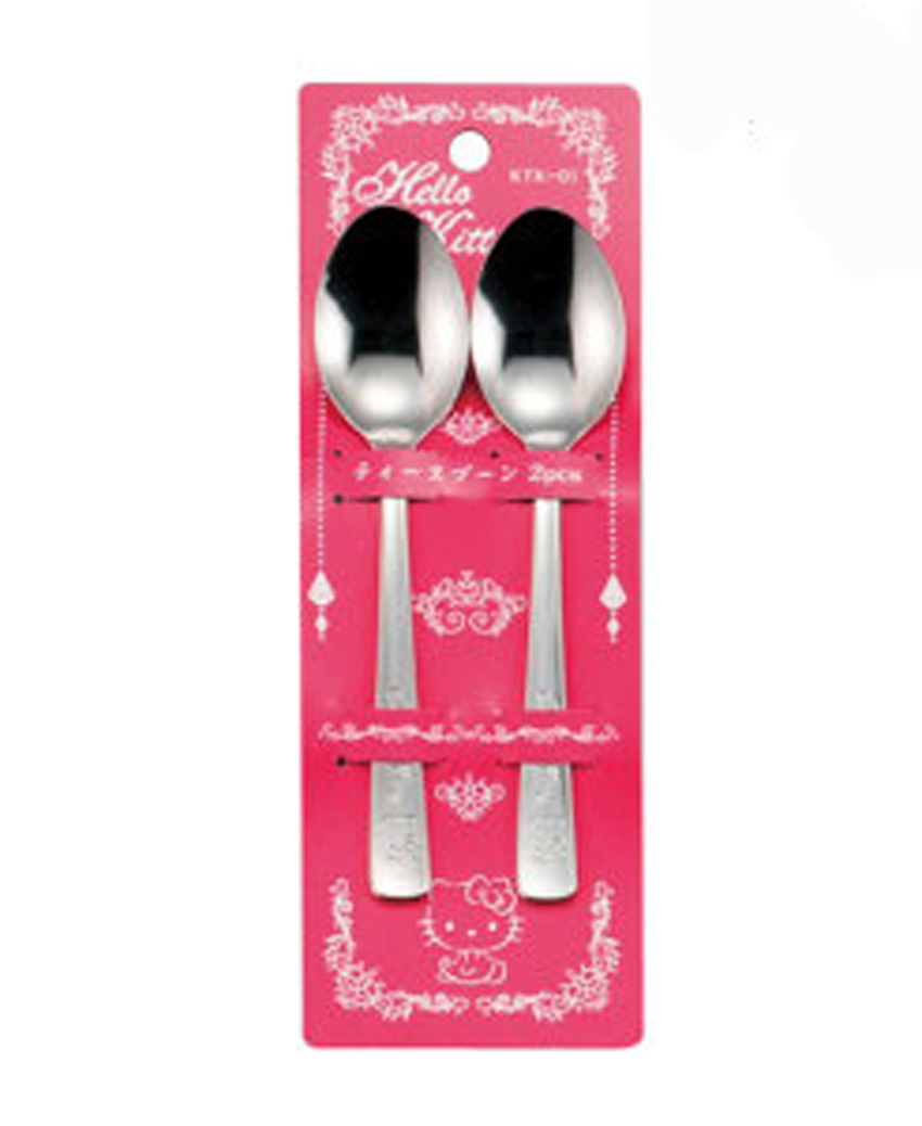 Set 2 thìa inox Hello Kitty cho bé