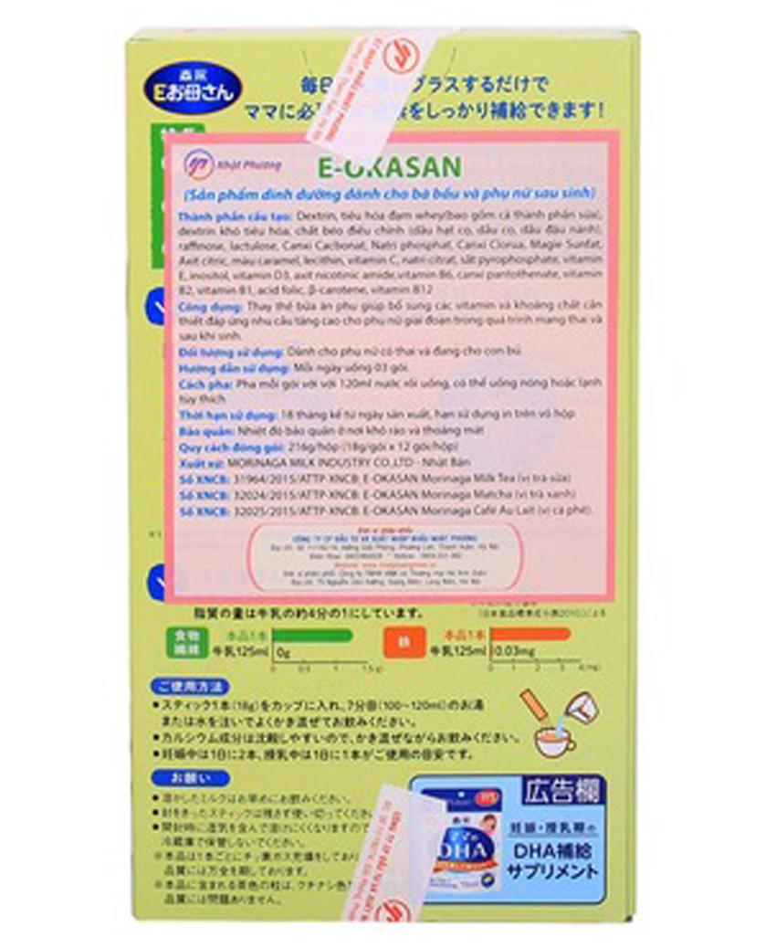 Sữa bà bầu Morinaga vị trà xanh