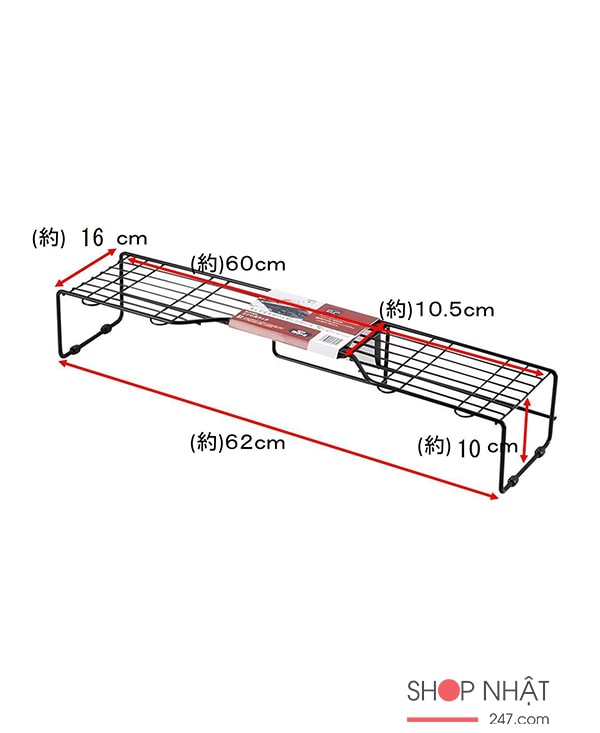 Kệ dài để gia vị, nồi chảo bằng thép cao cấp