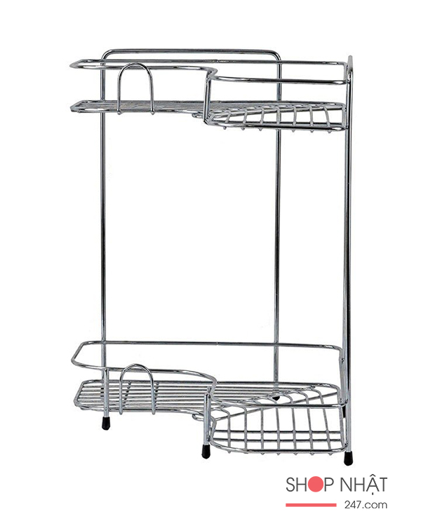 Kệ góc 2 tầng nhà bếp bằng inox