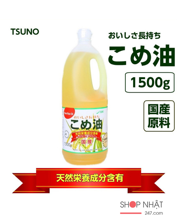 Dầu gạo cao cấp Tsuno 1500gr