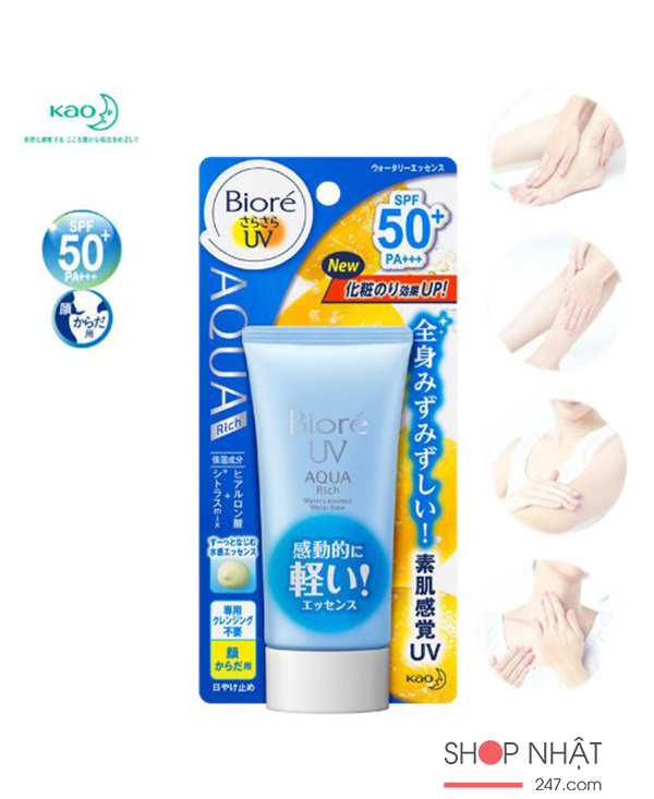 Kem chống nắng Biore UV Aqua Rich Watery SPF50+ PA++++