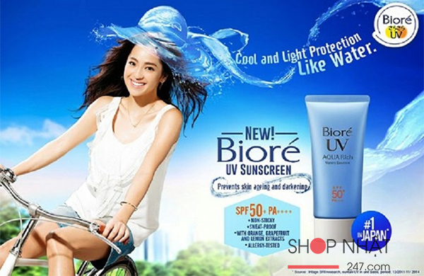 Kem chống nắng Biore UV Aqua Rich Watery SPF50+ PA++++