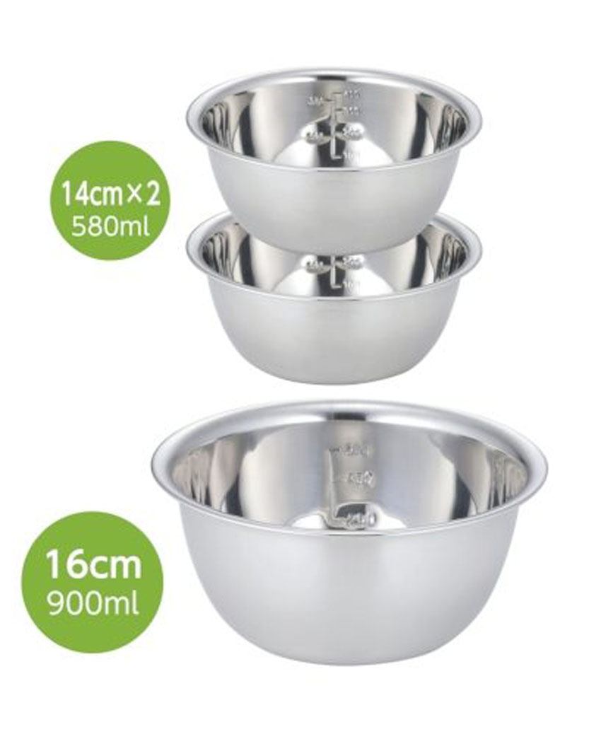 Set 3 tô inox cao cấp