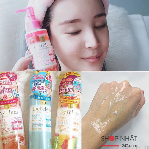 Gel tẩy tế bào chết Det Clear Bright & Peel Mix Fruit 180ml