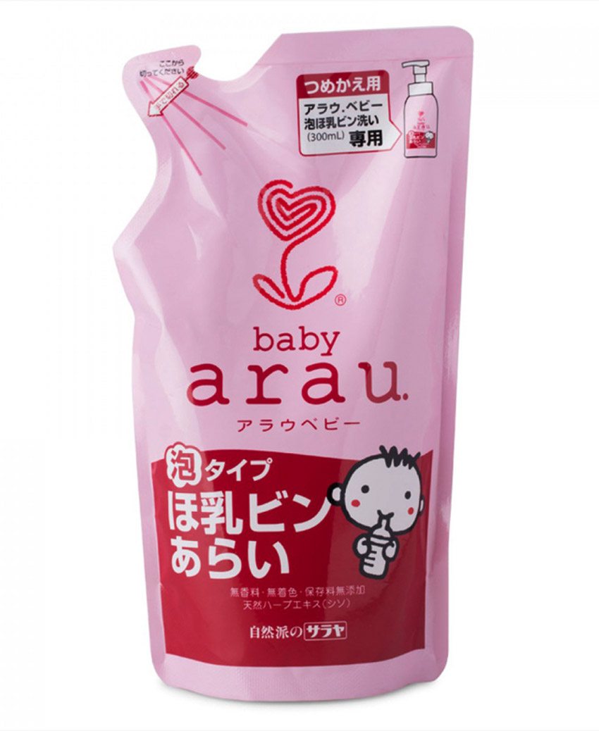 Nước rửa bình sữa dạng túi bổ sung Arau Baby 250ml