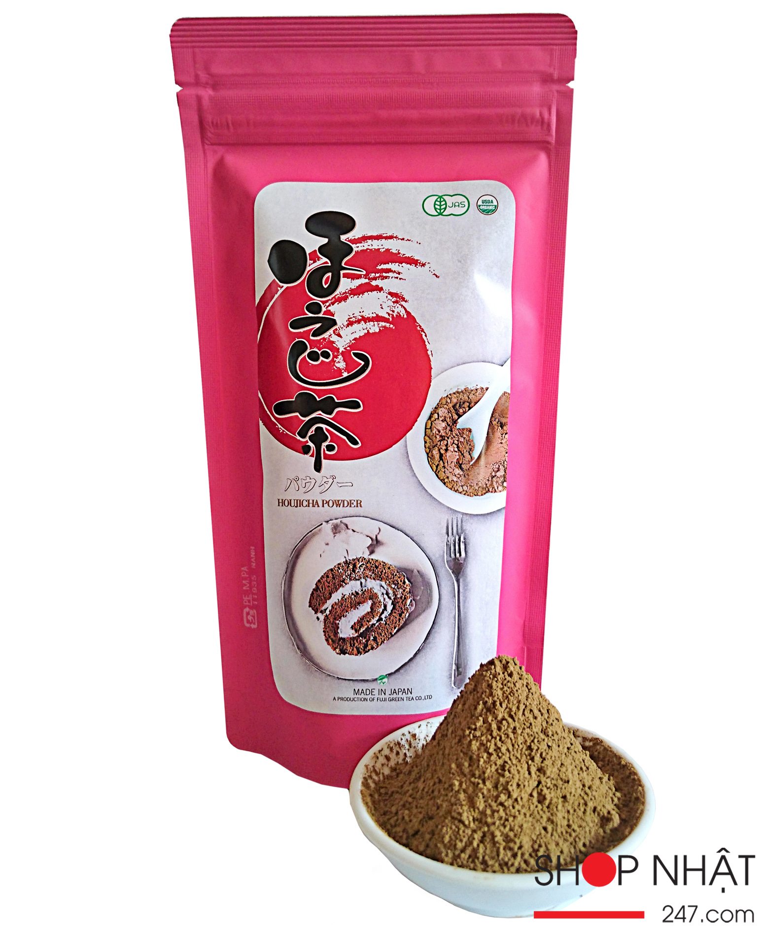 Bột trà rang Houjicha gói 100g
