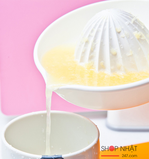 Dụng cụ vắt cam chanh cỡ to có tay cầm Inomata nội địa Nhật Bản